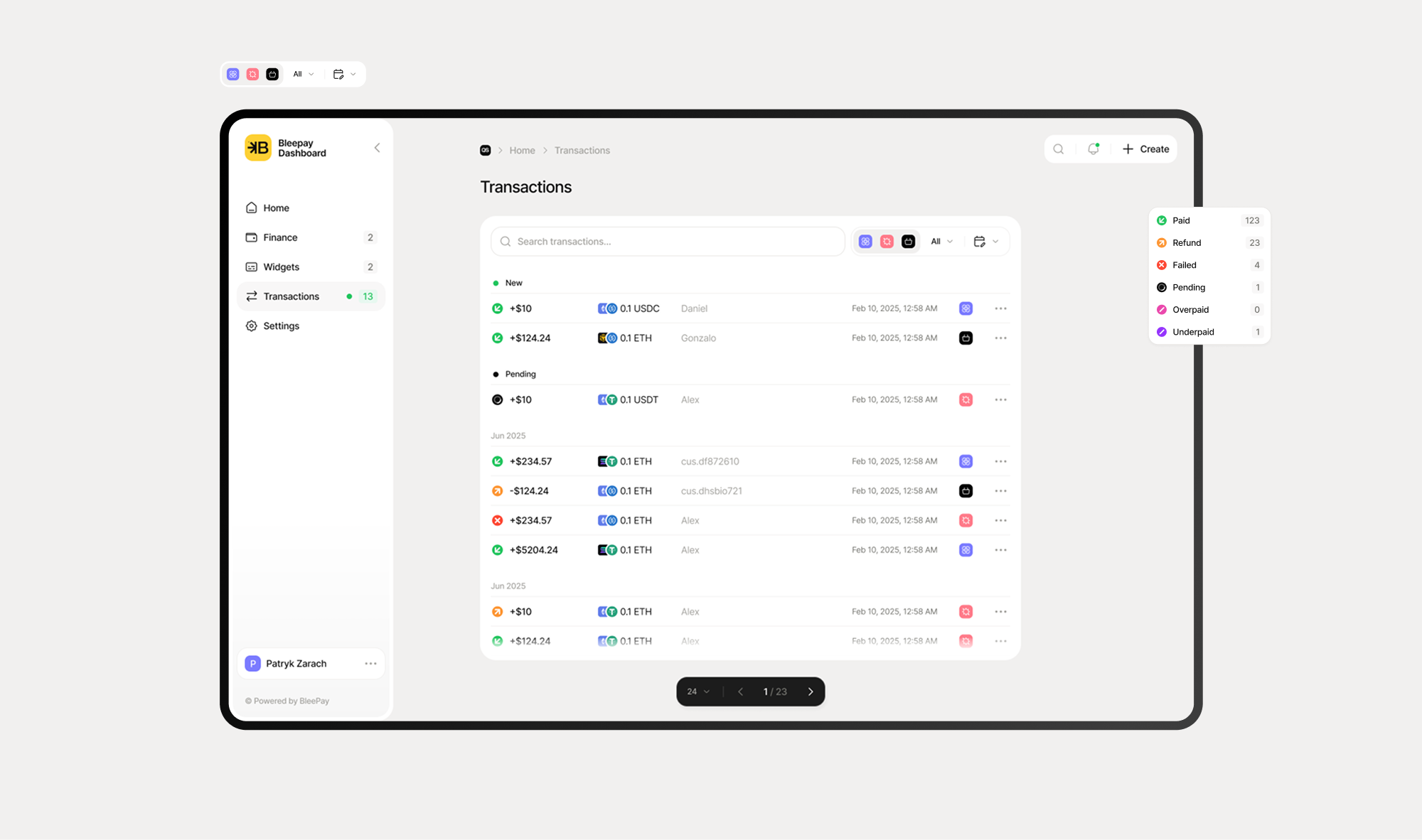Dashboard